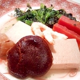 高野豆腐と干しシイタケ　煮物